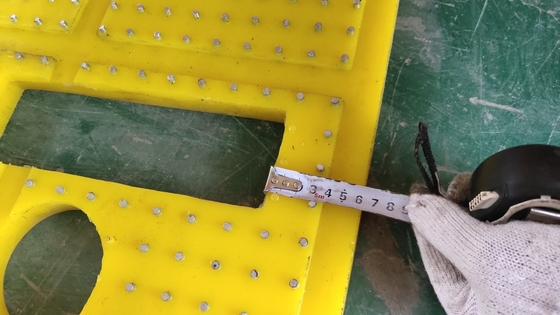 ZP275 ZP375 এন্টি স্লিপ ম্যাট 30mm প্লাস্টিকের অ স্লিপ ম্যাট ড্রিলিং জন্য ঘূর্ণমান টেবিল