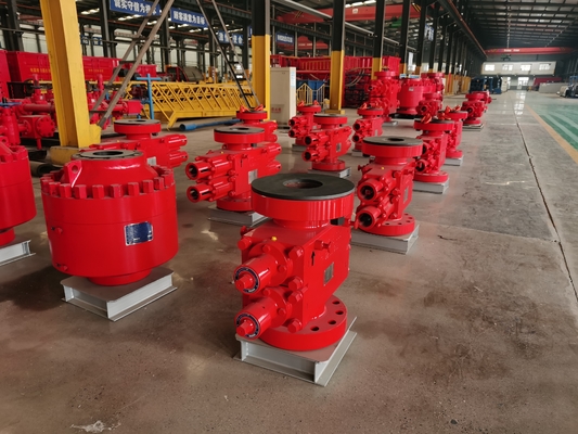 ম্যানুয়াল ডাবল রাম BOP চাপ 5000PSI 7-1/16 "অয়েলফিল্ড ড্রিলিং ব্লোআউট প্রতিরোধক