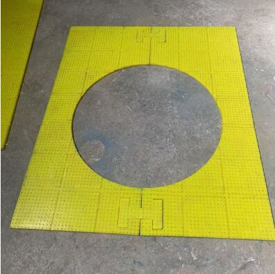 ড্রিলিং প্ল্যাটফর্মে ব্যবহারের জন্য পিইউ রোটারি টেবিল অ্যান্টি স্লিপ ম্যাট উপাদান