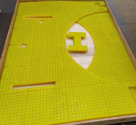 রোটারি টেবিল অ্যান্টি স্লিপ ম্যাট উপাদান পিইউ পরিধান প্রতিরোধী ZP175 এর জন্য ব্যবহৃত