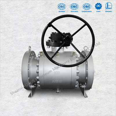 নকল Trunnion বল ভালভ উচ্চ বন্ধ সিলিং প্রক্রিয়া এবং কম টর্ক অপারেশন